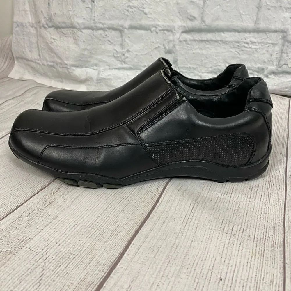 Call it spring slip on black casual shoes men sz 10.5